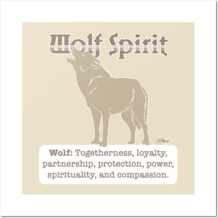 Spirit Animal-Wolf Posters and Art